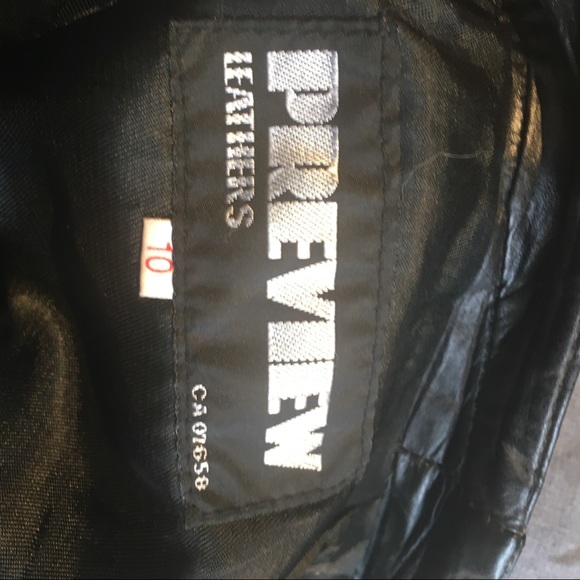 Preview size 10 mid length leather skirt. - Picture 14 of 16